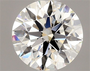 Picture of Natural Diamond 0.90 Carats, Round with Excellent Cut, H Color, VVS1 Clarity and Certified by HRD