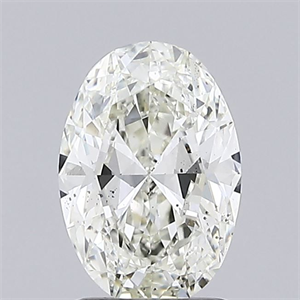 Foto Diamante Natural 1.00 quilates, Ovalado , Color J, claridad SI1 y certificado GIA de