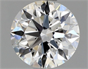 Natural Diamond 0.85 Carats, Round with Excellent Cut, F Color, VS1 Clarity and Certified by GIA