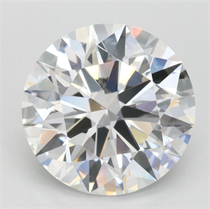 Picture of Lab Grown Diamond 2.18 Carats, Round with Ideal Cut, D Color, VVS1 Clarity and Certified by IGI