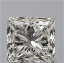 Natural Diamond 0.70 Carats, Princess with  Cut, H Color, VVS1 Clarity and Certified by IGI