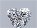 Natural Diamond 0.32 Carats, Heart with  Cut, E Color, VS2 Clarity and Certified by GIA