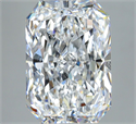 Natural Diamond 4.01 Carats, Radiant with  Cut, D Color, SI1 Clarity and Certified by GIA