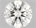 Natural Diamond 0.42 Carats, Round with Excellent Cut, K Color, VVS2 Clarity and Certified by GIA
