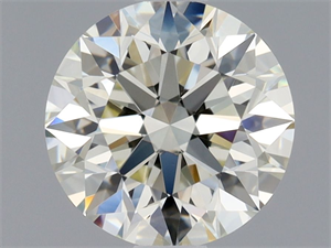 Picture of Natural Diamond 1.01 Carats, Round with Excellent Cut, K Color, VVS2 Clarity and Certified by IGI