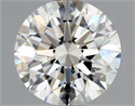 Natural Diamond 1.53 Carats, Round with Excellent Cut, G Color, VS1 Clarity and Certified by GIA