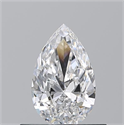 Diamante Natural 0.50 quilates, De pera , Color D, claridad VVS1 y certificado GIA