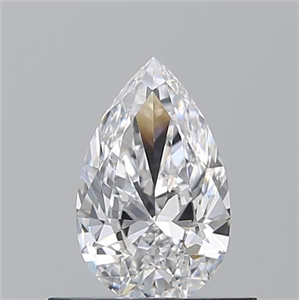 Foto Diamante Natural 0.50 quilates, De pera , Color D, claridad VVS1 y certificado GIA de