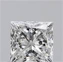Diamante Natural 0.61 quilates, Princesa , Color E, claridad VS2 y certificado GIA