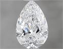 Natural Diamond 0.50 Carats, Pear with  Cut, D Color, VVS2 Clarity and Certified by GIA
