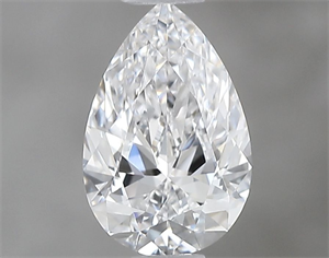 Picture of Natural Diamond 0.50 Carats, Pear with  Cut, D Color, VVS2 Clarity and Certified by GIA