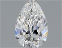 Natural Diamond 0.40 Carats, Pear with  Cut, E Color, VVS1 Clarity and Certified by GIA