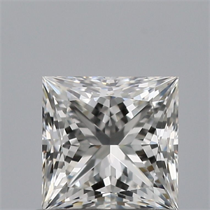 Picture of Natural Diamond 0.71 Carats, Princess with  Cut, F Color, VVS2 Clarity and Certified by GIA