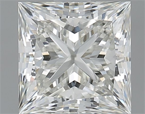 Picture of Natural Diamond 1.25 Carats, Princess with  Cut, H Color, VVS2 Clarity and Certified by IGI