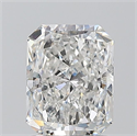 Natural Diamond 1.20 Carats, Radiant with  Cut, F Color, SI2 Clarity and Certified by GIA