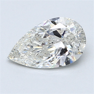 Picture of 1.01 Carats, Pear Diamond with  Cut, G Color, SI1 Clarity and Certified by EGL