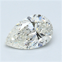 1.00 Carats, Pear Diamond with  Cut, G Color, SI2 Clarity and Certified by EGL