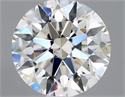 Natural Diamond 0.90 Carats, Round with Excellent Cut, G Color, SI1 Clarity and Certified by GIA