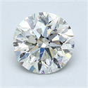 1.20 Carats, Round Diamond with  Cut, G Color, SI1 Clarity and Certified by EGL