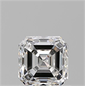 Natural Diamond 1.01 Carats, Asscher with  Cut, F Color, VS2 Clarity and Certified by GIA