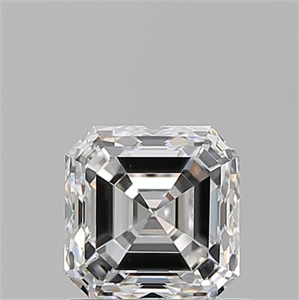 Picture of Natural Diamond 1.01 Carats, Asscher with  Cut, F Color, VS2 Clarity and Certified by GIA