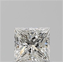 Natural Diamond 0.64 Carats, Princess with  Cut, I Color, VS2 Clarity and Certified by GIA