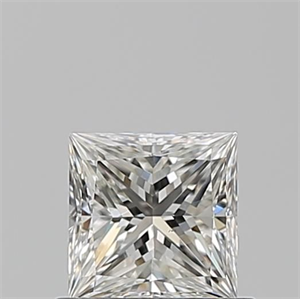 Picture of Natural Diamond 0.64 Carats, Princess with  Cut, I Color, VS2 Clarity and Certified by GIA