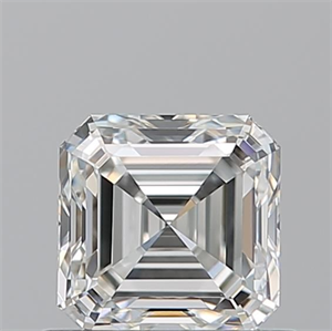 Picture of Natural Diamond 0.72 Carats, Asscher with  Cut, H Color, VVS1 Clarity and Certified by GIA