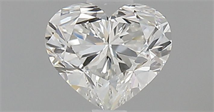 Picture of Natural Diamond 0.49 Carats, Heart with  Cut, H Color, VVS2 Clarity and Certified by GIA