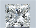 Natural Diamond 1.05 Carats, Princess with  Cut, H Color, VS1 Clarity and Certified by IGI