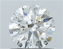 Natural Diamond 0.70 Carats, Round with Excellent Cut, I Color, IF Clarity and Certified by GIA