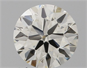 Natural Diamond 0.58 Carats, Round with Excellent Cut, I Color, VVS1 Clarity and Certified by IGI