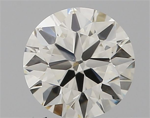 Picture of Natural Diamond 0.58 Carats, Round with Excellent Cut, I Color, VVS1 Clarity and Certified by IGI