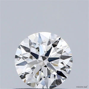 Picture of Natural Diamond 0.51 Carats, Round with Excellent Cut, J Color, VS1 Clarity and Certified by GIA