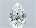 Natural Diamond 0.75 Carats, Pear with  Cut, H Color, VVS1 Clarity and Certified by GIA