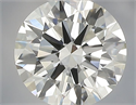 Natural Diamond 0.75 Carats, Round with Excellent Cut, J Color, VVS2 Clarity and Certified by IGI