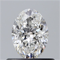 Diamante Natural 0.51 quilates, Ovalado , Color E, claridad VS2 y certificado GIA