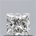 Natural Diamond 0.60 Carats, Princess with  Cut, I Color, VS2 Clarity and Certified by GIA