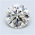 1.52 Carats, Round Diamond with Ideal Cut, H Color, VS1 Clarity and Certified by EGL