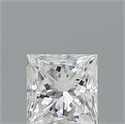 Natural Diamond 0.35 Carats, Princess with  Cut, E Color, SI1 Clarity and Certified by GIA
