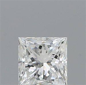 Foto Diamante Natural 0.35 quilates, Princesa , Color E, claridad SI1 y certificado GIA de
