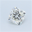 Natural Diamond 0.40 Carats, Cushion with  Cut, J Color, VS1 Clarity and Certified by GIA