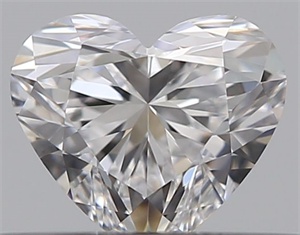 Picture of Natural Diamond 0.31 Carats, Heart with  Cut, D Color, VVS2 Clarity and Certified by GIA