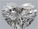 Natural Diamond 0.30 Carats, Heart with  Cut, F Color, VS2 Clarity and Certified by GIA
