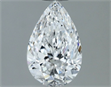 Natural Diamond 0.80 Carats, Pear with  Cut, D Color, VS2 Clarity and Certified by GIA