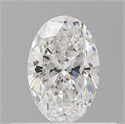 Natural Diamond 0.40 Carats, Oval with  Cut, D Color, VS2 Clarity and Certified by GIA