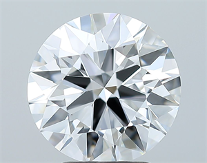 Picture of Natural Diamond 3.01 Carats, Round with Excellent Cut, E Color, IF Clarity and Certified by GIA
