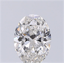 Natural Diamond 1.20 Carats, Oval with  Cut, F Color, SI2 Clarity and Certified by GIA
