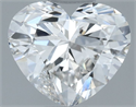 Natural Diamond 0.50 Carats, Heart with  Cut, I Color, VVS1 Clarity and Certified by GIA
