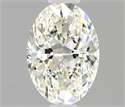 Natural Diamond 0.50 Carats, Oval with  Cut, I Color, VS1 Clarity and Certified by IGI